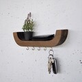 Raft de perete, Evila Originals, Raf289, 33x11x7 cm, Placaj, Lemn
