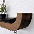 Raft de perete, Evila Originals, Raf289, 33x11x7 cm, Placaj, Lemn