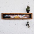 Raft de perete, Evila Originals, Raf293, 40x10x10 cm, Lemn masiv, Lemn