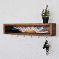 Raft de perete, Evila Originals, Raf293, 40x10x10 cm, Lemn masiv, Lemn