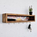 Raft de perete, Evila Originals, Raf293, 40x10x10 cm, Lemn masiv, Lemn