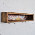 Raft de perete, Evila Originals, Raf293, 40x10x10 cm, Lemn masiv, Lemn