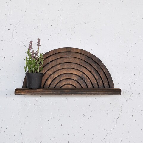 Raft de perete, Evila Originals, Raf295, 31x16x9 cm, Placaj, Lemn