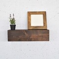 Raft de perete, Evila Originals, Raf300, 13x40x11 cm, Lemn masiv, Lemn