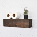 Raft de perete, Evila Originals, Raf300, 13x40x11 cm, Lemn masiv, Lemn