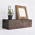 Raft de perete, Evila Originals, Raf300, 13x40x11 cm, Lemn masiv, Lemn