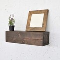 Raft de perete, Evila Originals, Raf300, 13x40x11 cm, Lemn masiv, Lemn