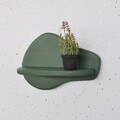 Raft de perete, Evila Originals, Meh220, 35x23x11 cm, Placaj, Verde