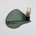 Raft de perete, Evila Originals, Meh220, 35x23x11 cm, Placaj, Verde