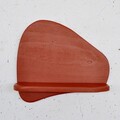 Raft de perete, Evila Originals, Meh221, 35x32x11 cm, Placaj, Rosu