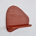 Raft de perete, Evila Originals, Meh221, 35x32x11 cm, Placaj, Rosu