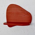 Raft de perete, Evila Originals, Meh221, 35x32x11 cm, Placaj, Rosu