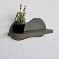 Raft de perete, Evila Originals, Meh222, 34x15x10 cm, Placaj, Gri