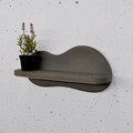Raft de perete, Evila Originals, Meh222, 34x15x10 cm, Placaj, Gri