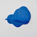 Raft de perete, Evila Originals, Meh223, 35x25x11 cm, Placaj, Albastru