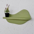 Raft de perete, Evila Originals, Meh224, 35x18x11 cm, Placaj, Verde deschis