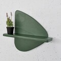 Raft de perete, Evila Originals, Meh227, 35x32x11 cm, Placaj, Verde inchis
