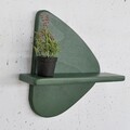 Raft de perete, Evila Originals, Meh227, 35x32x11 cm, Placaj, Verde inchis