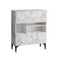 Consola, Elegance, Krista, 100x35x125 cm, PAL, Marmura Carrara