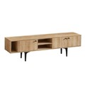 Comoda TV, Elegance, Riena, 180x55x40 cm, PAL, Maro