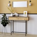 Bufet, Elegance, Pera, 100x90x35 cm, PAL, Stejar safir / negru