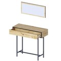 Bufet, Elegance, Pera, 100x90x35 cm, PAL, Stejar safir / negru