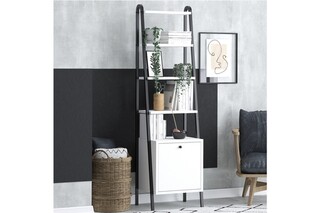 44x170x35 cm, Negru;Alb