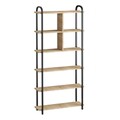 Corp biblioteca, Elegance, Tera, 78x170x22 cm, PAL, Stejar safir / negru