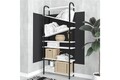 Corp biblioteca, Elegance, Verso, 78x170x22 cm, PAL, Alb/Negru