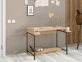 Birou, Elegance, Balista, 113x74x57 cm, PAL, Stejar safir / negru
