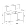 Birou, Elegance, Jodie, 100x103x60 cm, PAL, Stejar safir / negru