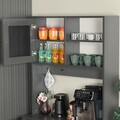 Dulap multifunctional, Comforty, Grano 96, 96x187x40 cm, PAL, Antracit