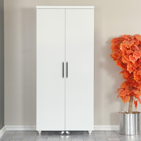 Dulap multifunctional, Comforty, Guzzo, 80x180x42 cm, PAL, Alb