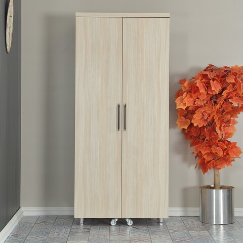 Dulap multifunctional, Comforty, Guzzo, 80x180x42 cm, PAL, Stejar deschis