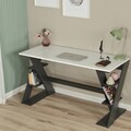 Birou, Comforty, Lungo, 140x73x60 cm, PAL, Antracit/Alb