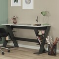 Birou, Comforty, Lungo, 140x73x60 cm, PAL, Antracit/Alb