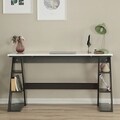 Birou, Comforty, Lungo, 140x73x60 cm, PAL, Antracit/Alb