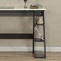 Birou, Comforty, Lungo, 140x73x60 cm, PAL, Antracit/Alb