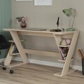 Birou, Comforty, Lungo, 140x73x60 cm, PAL, Stejar deschis