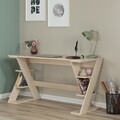 Birou, Comforty, Lungo, 140x73x60 cm, PAL, Stejar deschis