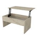 Masuta de cafea, Dovelle, Akilli, 90x52x45 cm, PAL, Travertin