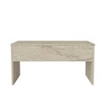 Masuta de cafea, Dovelle, Akilli, 90x52x45 cm, PAL, Travertin