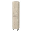 Dulap de baie, Arcadia, Selin 2 Doors 1 Drawer, 35x179x31 cm, PAL, Travertin