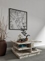 Masuta de cafea, Mod Design, Skull, 80x40x80 cm, PAL, Marmura Ephesus
