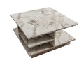 Masuta de cafea, Mod Design, Skull, 80x40x80 cm, PAL, Marmura Ephesus