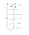 Corp biblioteca, Mod Design, Zipa, 100x184x25 cm, PAL, Travertin