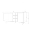 Consola, Mod Design, Seria, 140x86x40 cm, PAL, Travertin