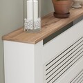 Dulap radiator, Puqa Design, Termora, 112x82x30 cm, PAL, Pin Atlantic / Alb