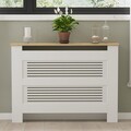 Dulap radiator, Puqa Design, Termora, 112x82x30 cm, PAL, Stejar Safir / Alb