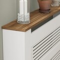 Dulap radiator, Puqa Design, Termora, 112x82x30 cm, PAL, Nuc/Alb